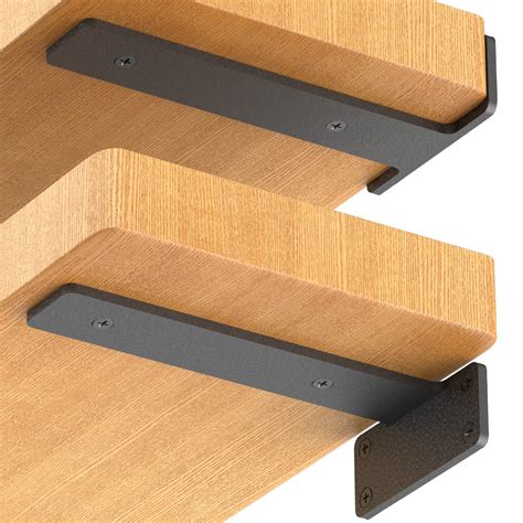 Sorbus® Floating Shelf with Metal Brackets — Wall 